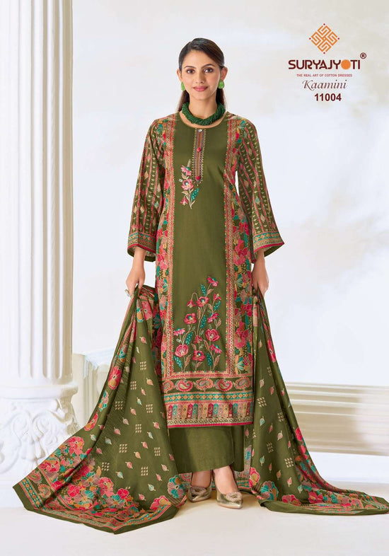 Suryajyoti Kaamini Vol 11 Jam Satin Dress Material