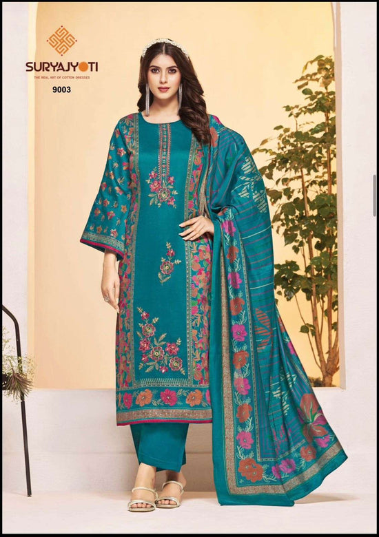 Suryajyoti Kaamini Vol 9 Jam Satin Pakistani Suit - Amrah Wholesale