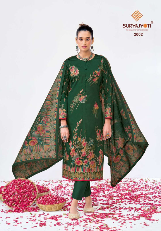 Suryajyoti Kaara Cotton Vol 2 Jam Satin Dress Material