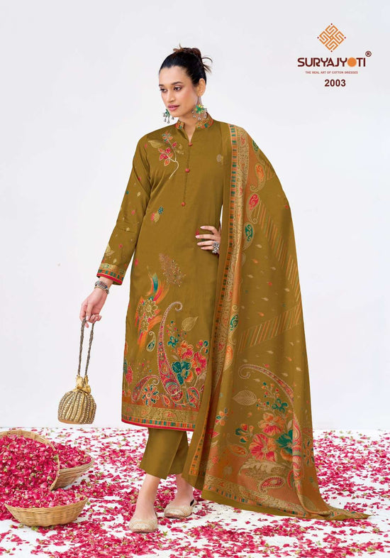 Suryajyoti Kaara Cotton Vol 2 Jam Satin Dress Material