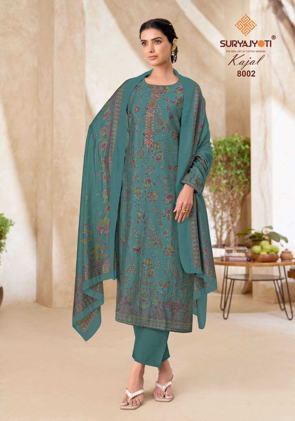 Suryajyoti Kajal Vol 8 Pure Modal Silk Dress Material
