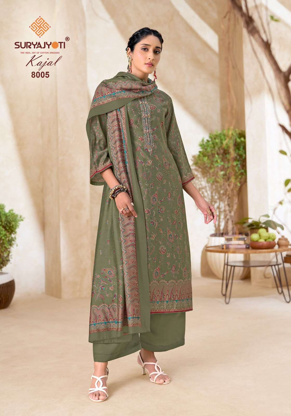 Suryajyoti Kajal Vol 8 Pure Modal Silk Dress Material