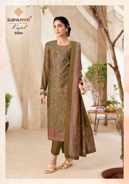 Suryajyoti Kajal Vol 8 Pure Modal Silk Dress Material