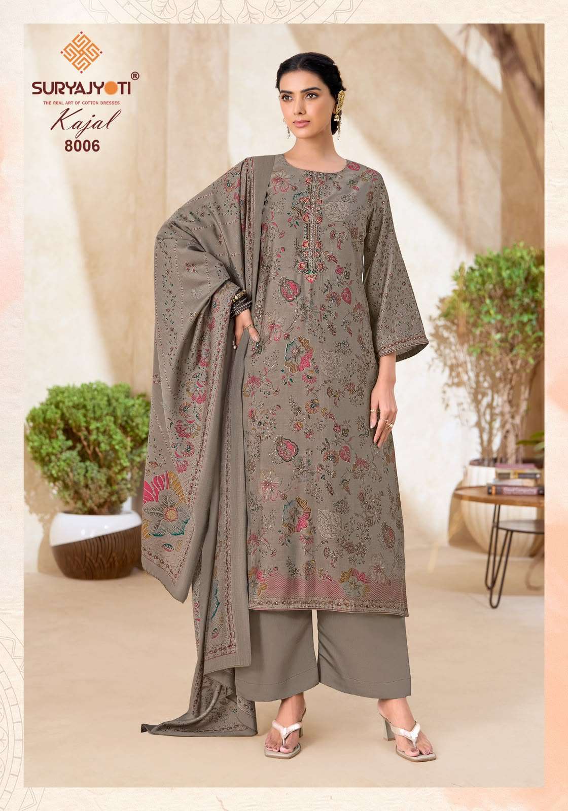 Suryajyoti Kajal Vol 8 Pure Modal Silk Dress Material