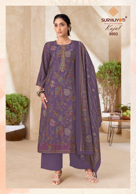Suryajyoti Kajal Vol 8 Pure Modal Silk Dress Material