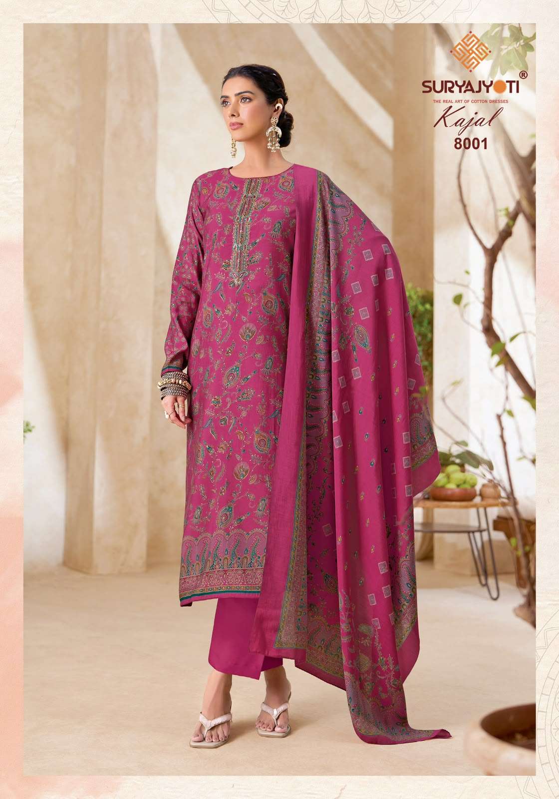 Suryajyoti Kajal Vol 8 Pure Modal Silk Dress Material