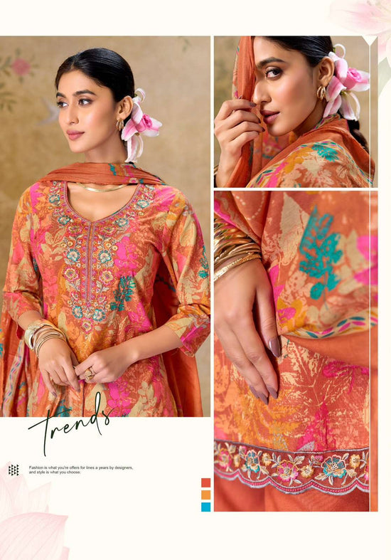 Suryajyoti Kala Vol 7 Pure Cotton Kurti Pant Dupatta Set - Amrah Wholesale