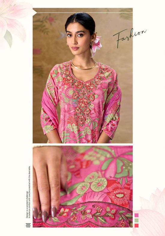 Suryajyoti Kala Vol 7 Pure Cotton Kurti Pant Dupatta Set - Amrah Wholesale