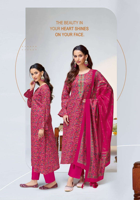 Suryajyoti Kalki Vol 35 Jam Satin Printed Dress Material