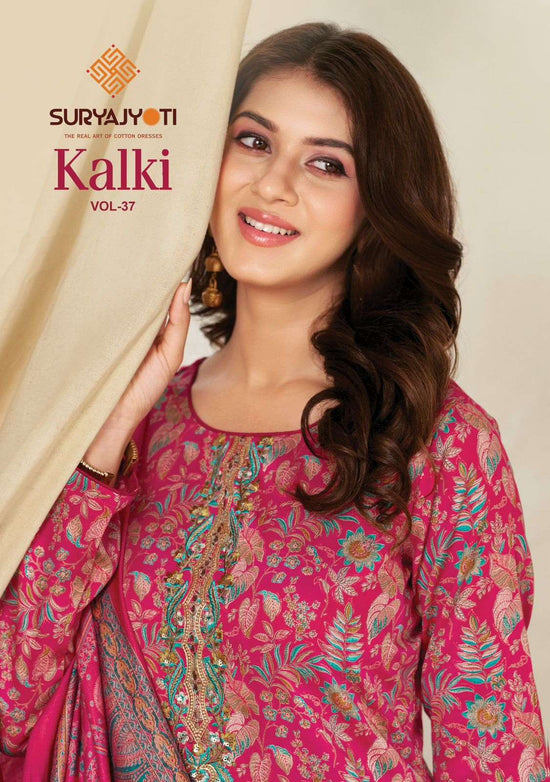 Suryajyoti Kalki Vol 37 Jam Satin Dress Material - Amrah Wholesale