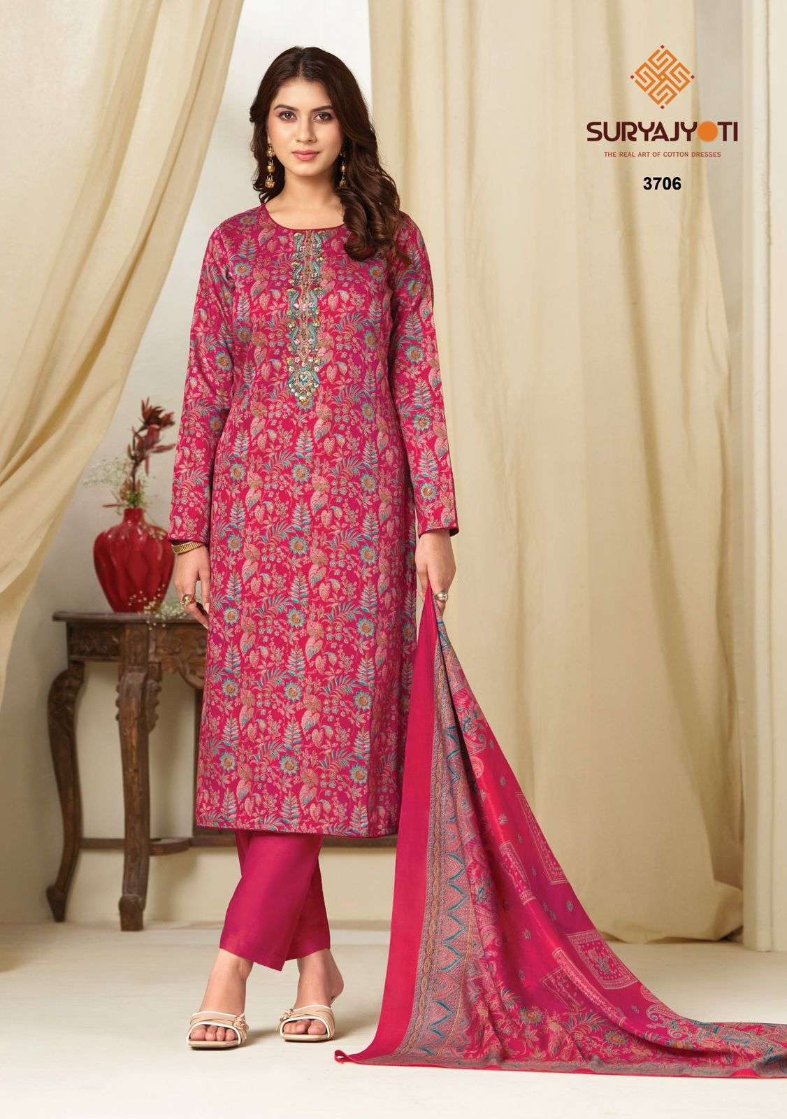 Suryajyoti Kalki Vol 37 Jam Satin Dress Material - Amrah Wholesale