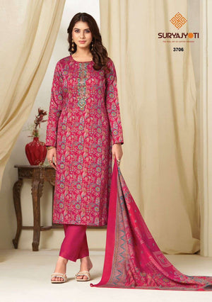 Suryajyoti Kalki Vol 37 Jam Satin Dress Material - Amrah Wholesale