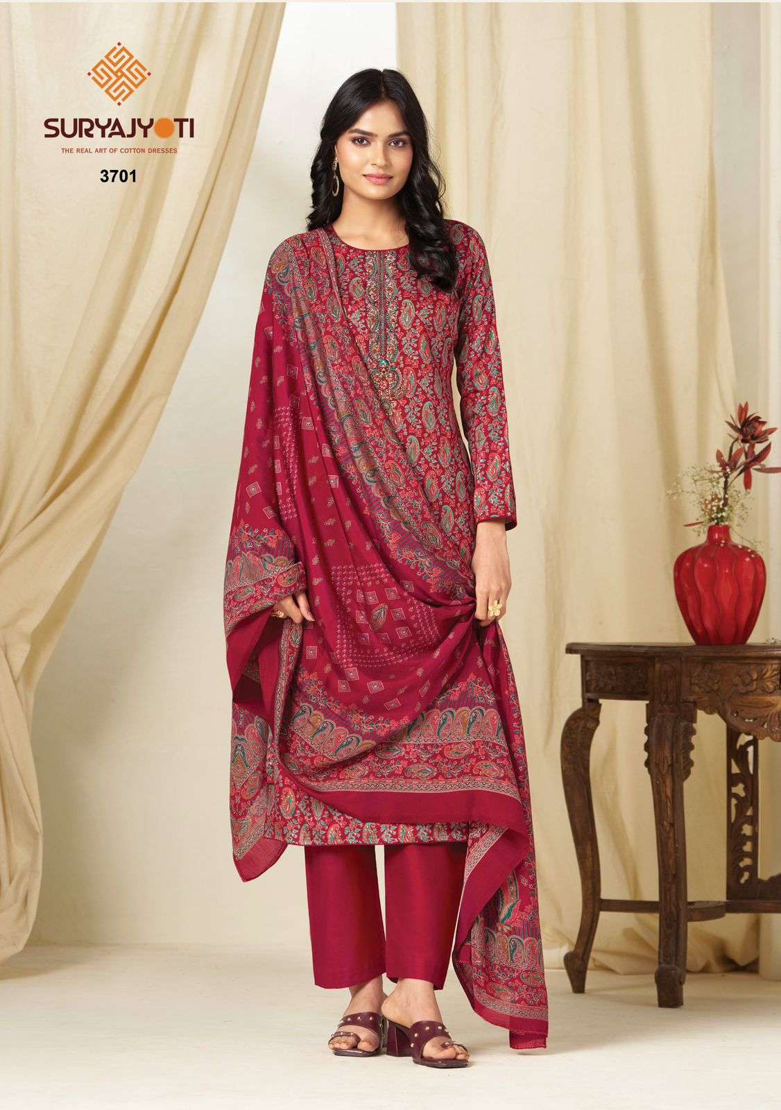 Suryajyoti Kalki Vol 37 Jam Satin Dress Material - Amrah Wholesale