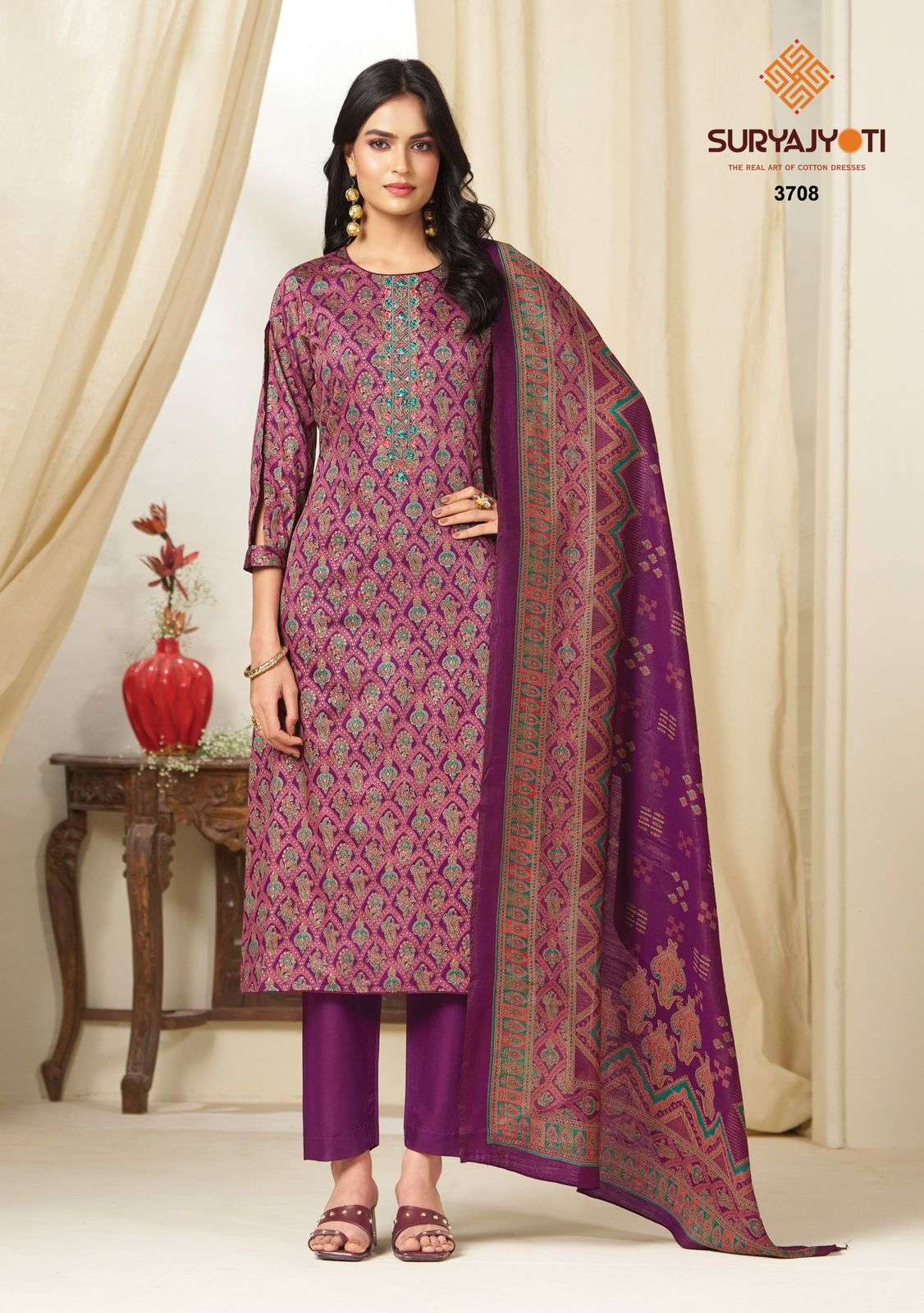 Suryajyoti Kalki Vol 37 Jam Satin Dress Material - Amrah Wholesale