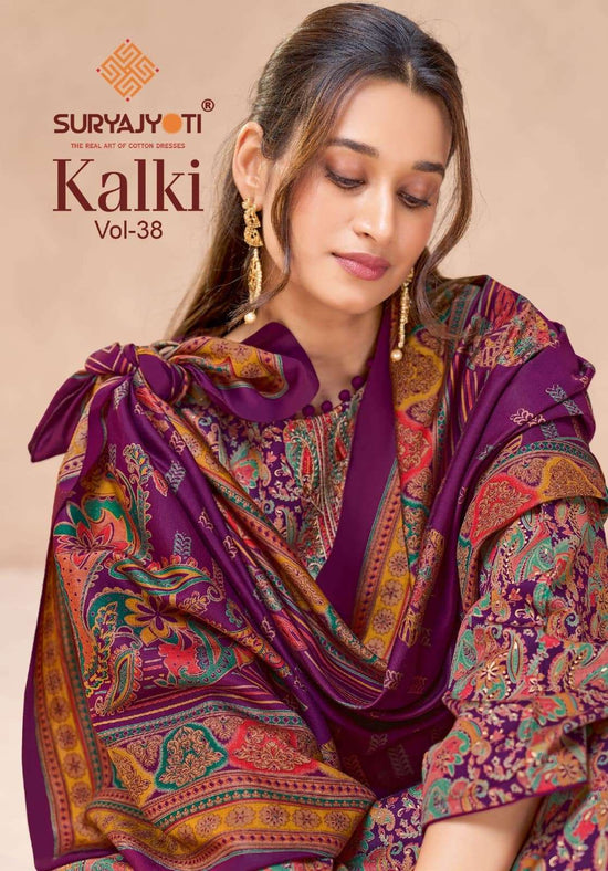 Suryajyoti Kalki Vol 38 Satin Dress Material - Amrah Wholesale