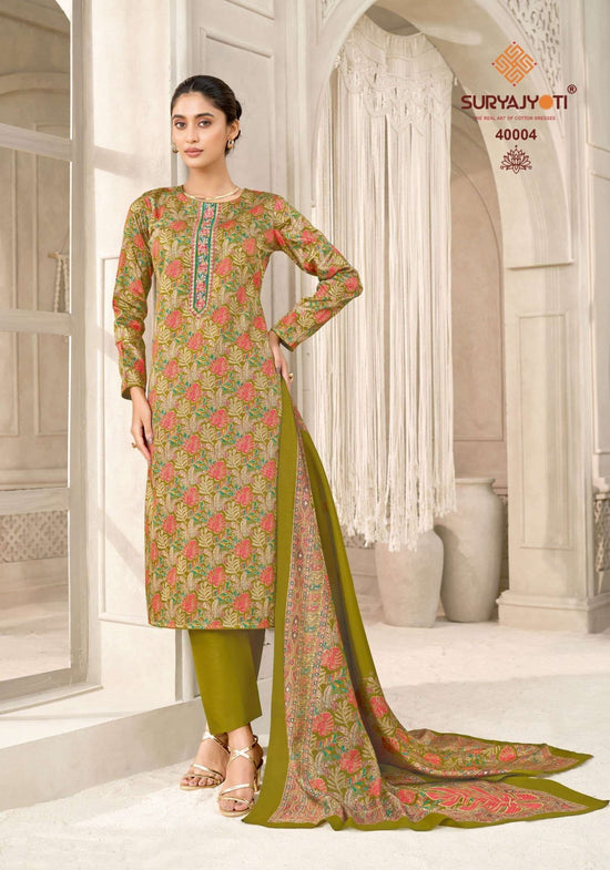 Suryajyoti Kalki Vol 40 Jaam Satin Dress Material - Amrah Wholesale