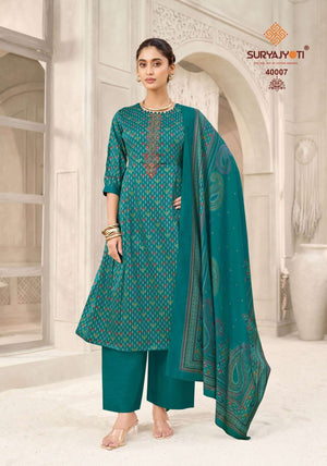 Suryajyoti Kalki Vol 40 Jaam Satin Dress Material - Amrah Wholesale