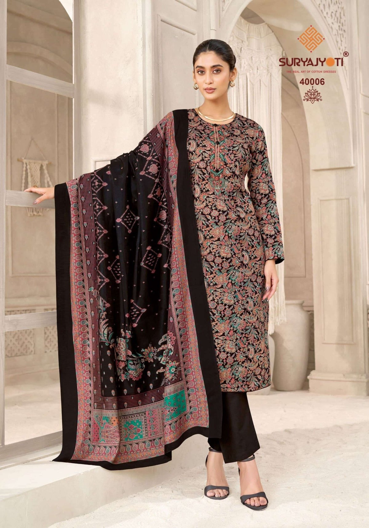 Suryajyoti Kalki Vol 40 Jaam Satin Dress Material - Amrah Wholesale