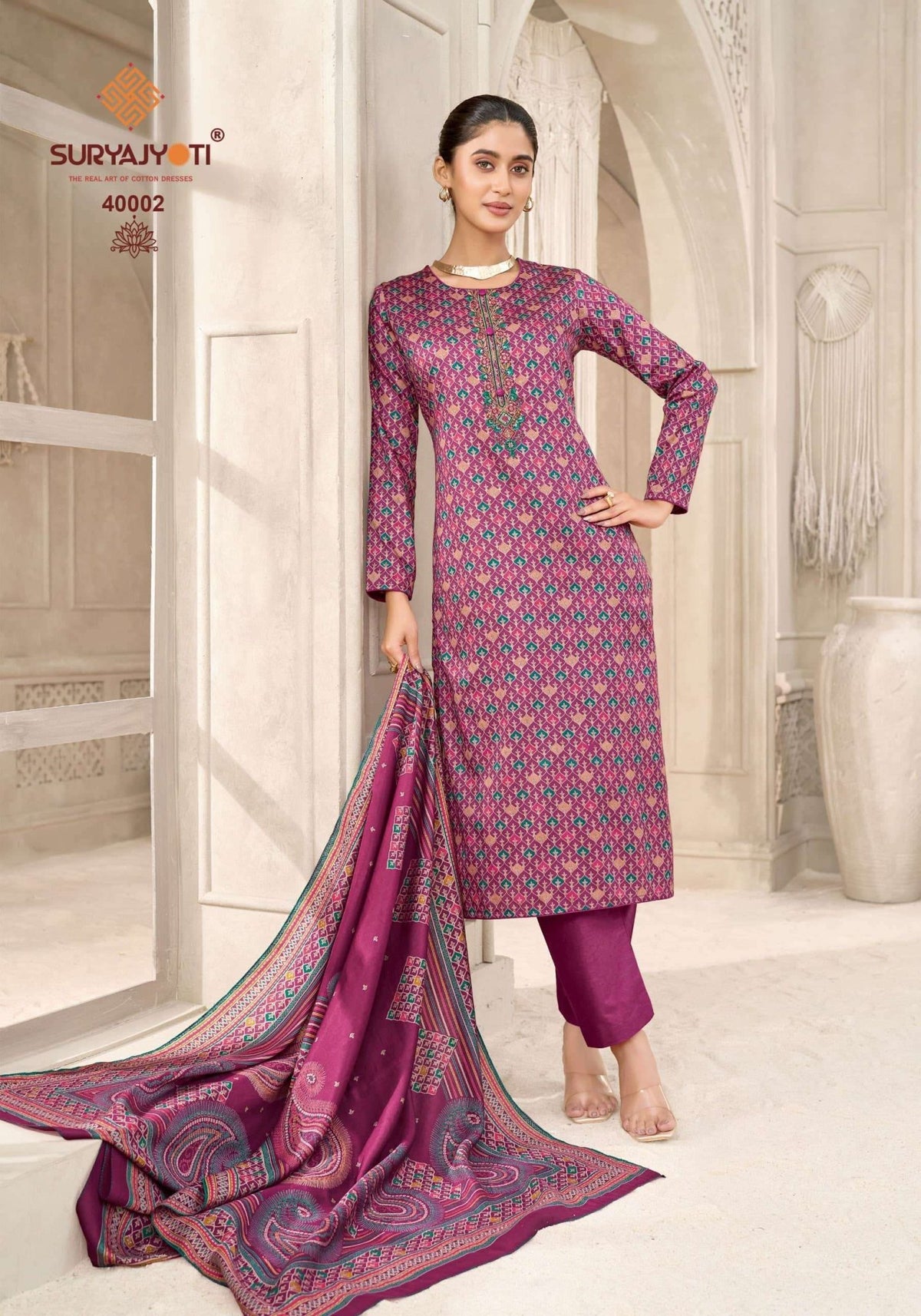 Suryajyoti Kalki Vol 40 Jaam Satin Dress Material - Amrah Wholesale