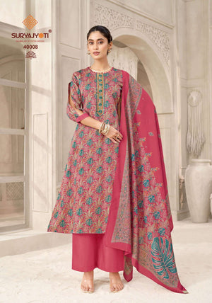 Suryajyoti Kalki Vol 40 Jaam Satin Dress Material - Amrah Wholesale