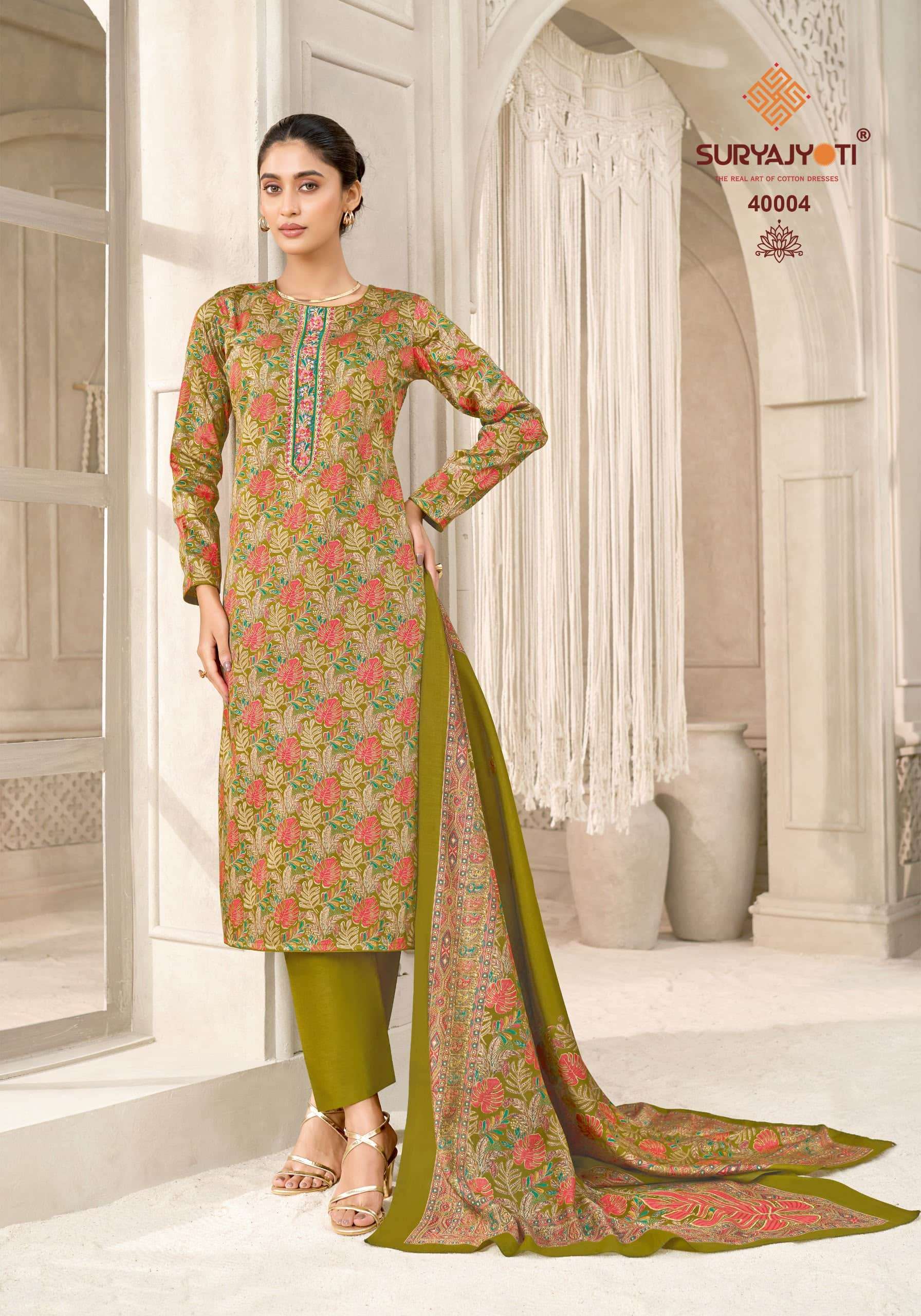 Suryajyoti Kalki Vol 40 Jaam Satin Dress Material