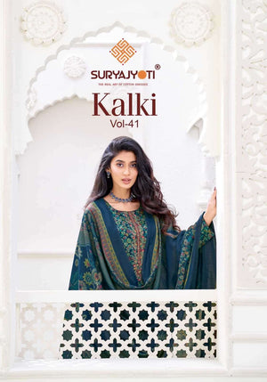 Suryajyoti Kalki Vol 41 Jam Satin Dress Material