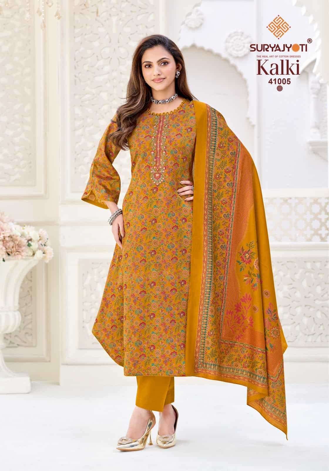 Suryajyoti Kalki Vol 41 Jam Satin Dress Material