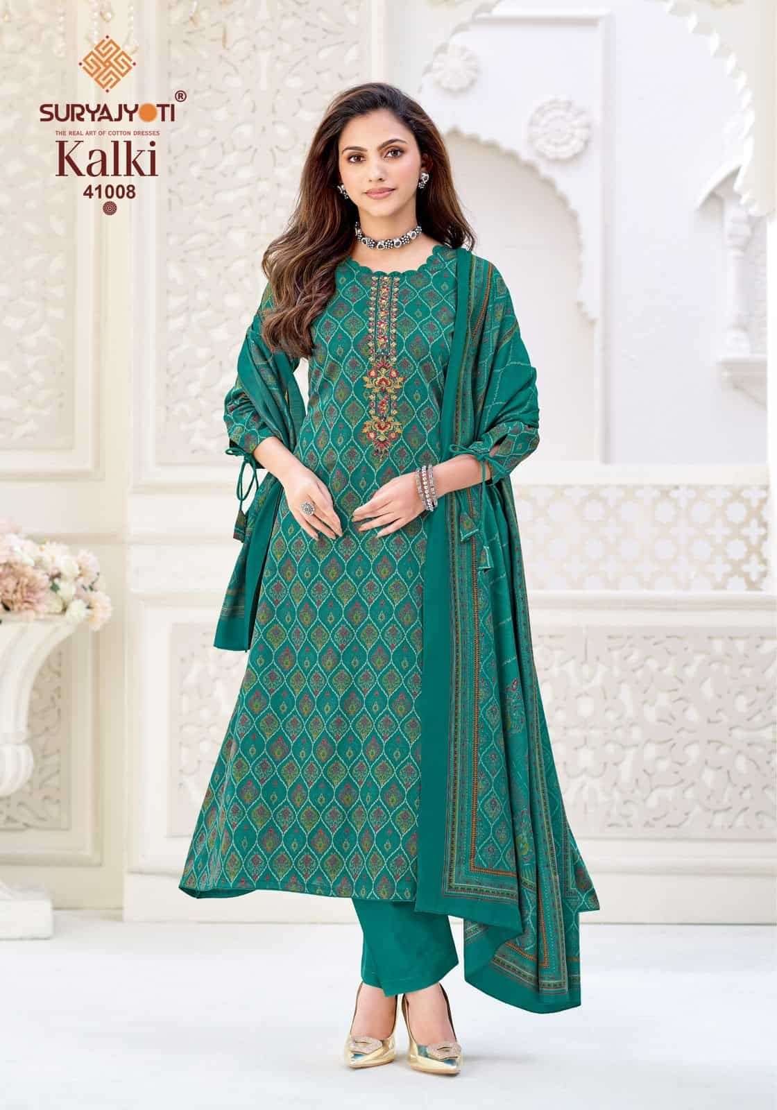 Suryajyoti Kalki Vol 41 Jam Satin Dress Material
