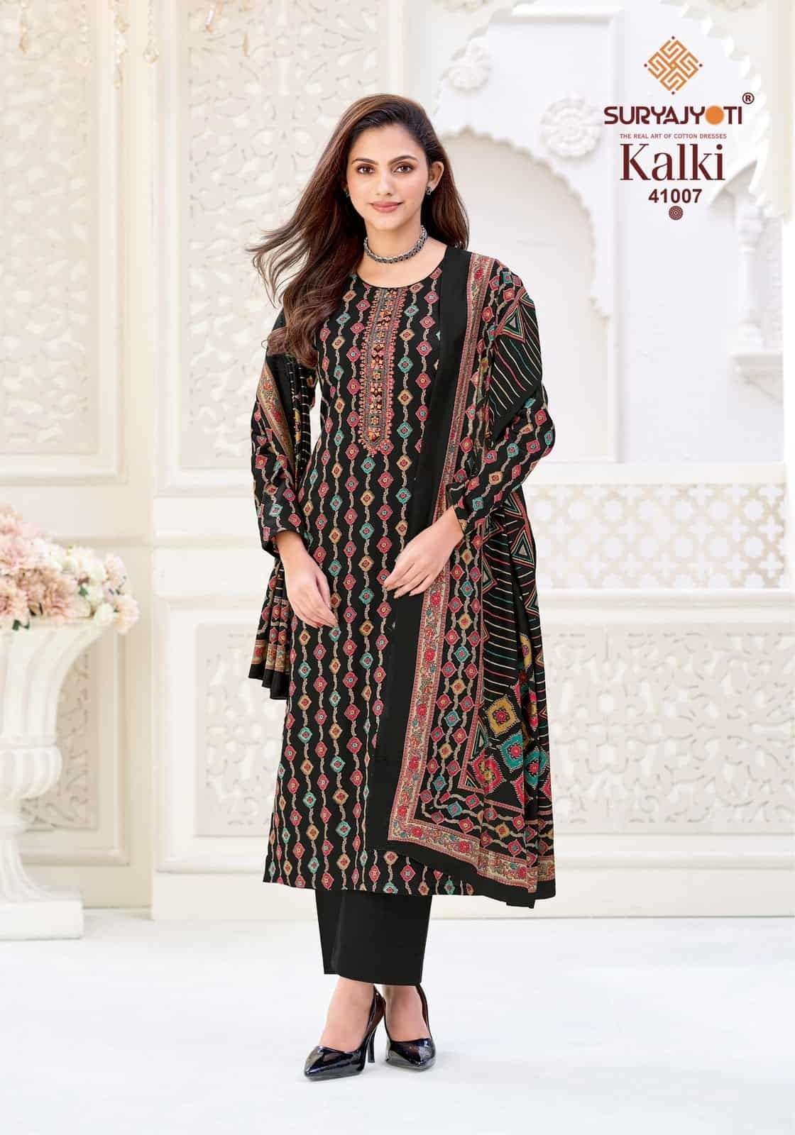 Suryajyoti Kalki Vol 41 Jam Satin Dress Material