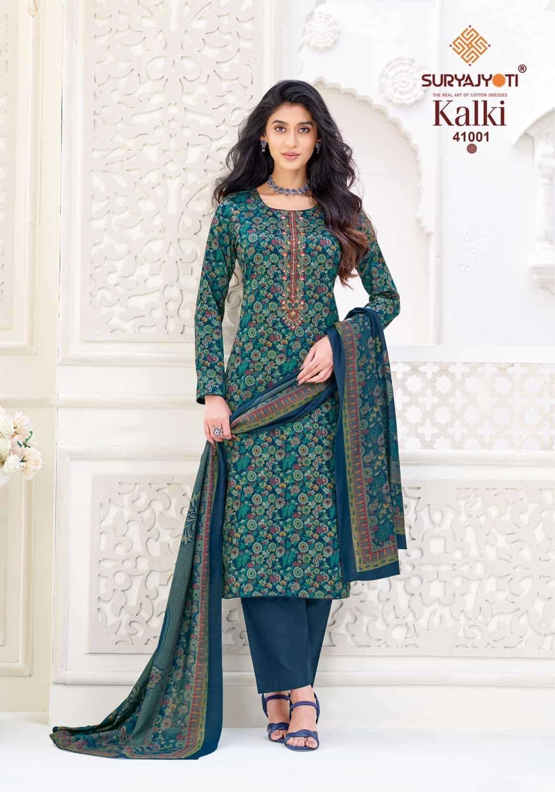 Suryajyoti Kalki Vol 41 Jam Satin Dress Material