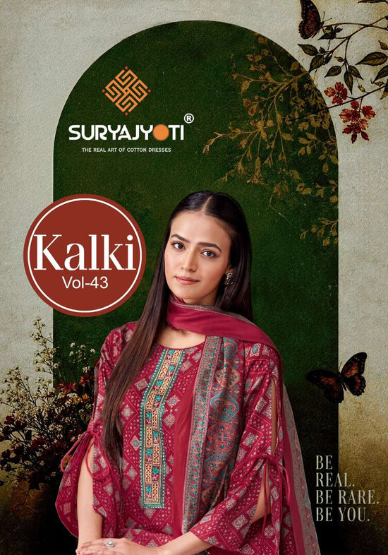 Suryajyoti Kalki Vol 43 Fancy Jam Satin Salwar Suit Collection