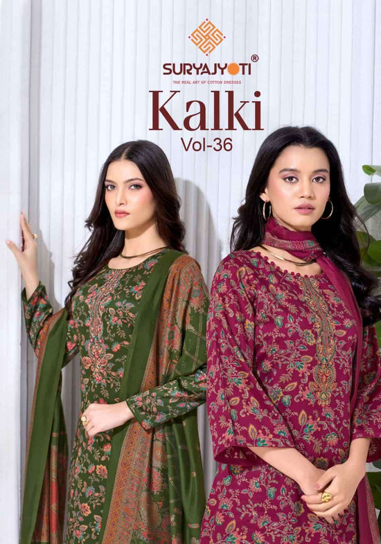 Suryajyoti Kalki Vol 36 Jam Satin Dress Material