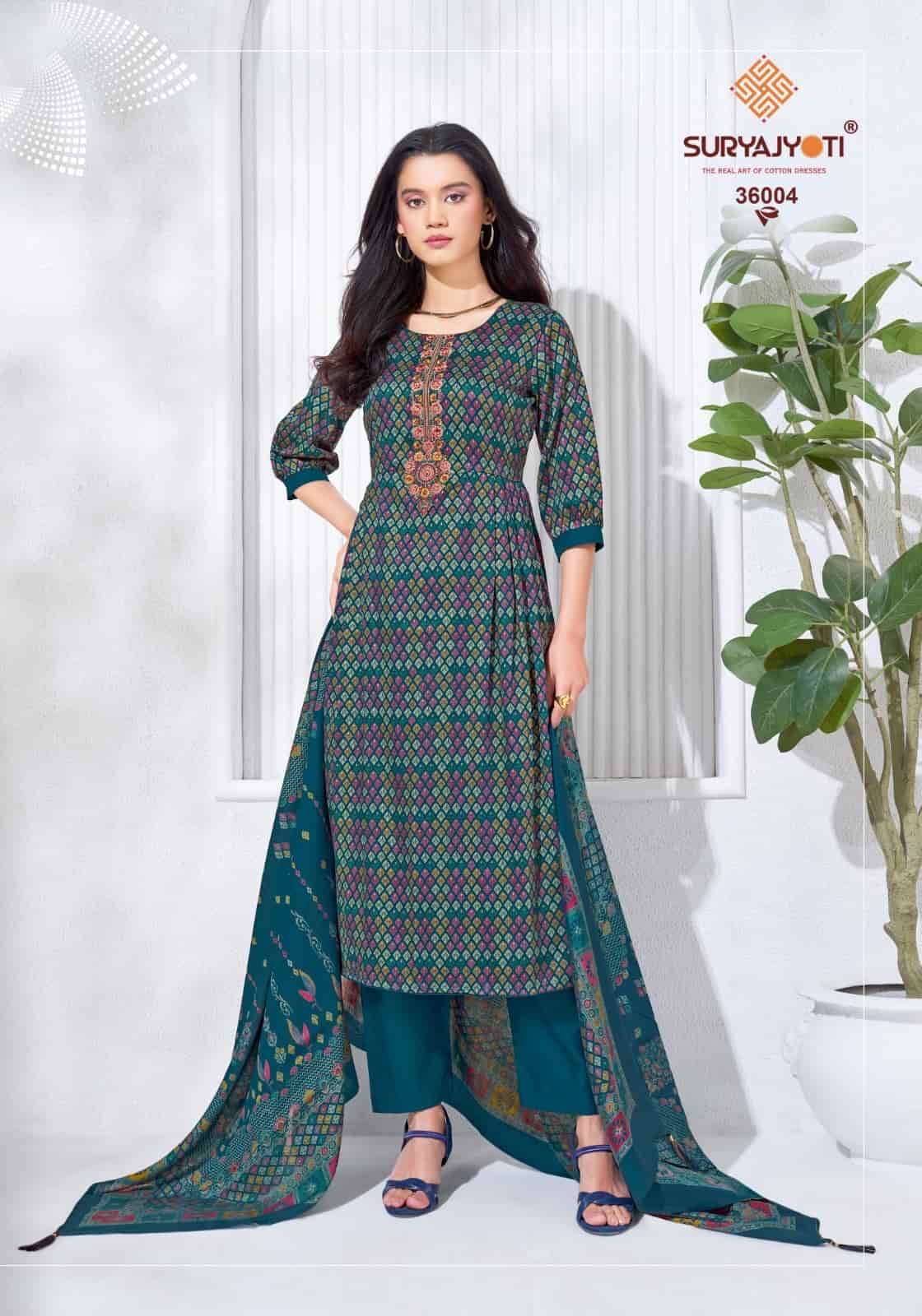 Suryajyoti Kalki Vol 36 Jam Satin Dress Material