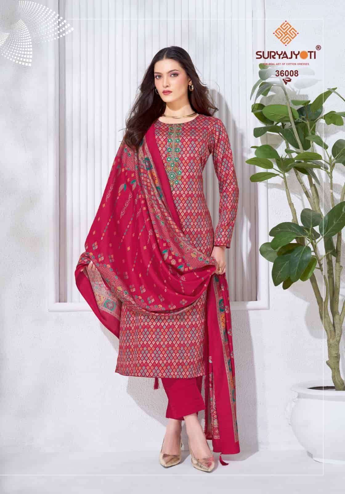 Suryajyoti Kalki Vol 36 Jam Satin Dress Material