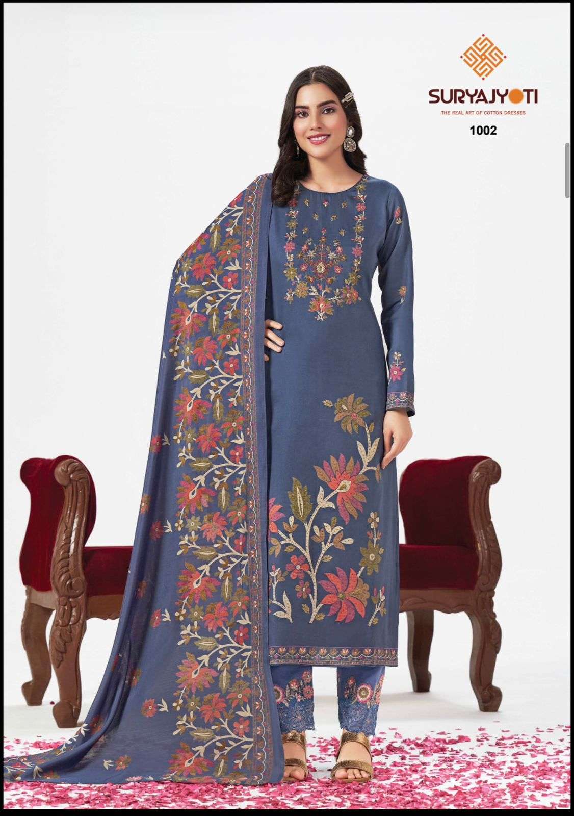 Suryajyoti Kanak Vol 1 Pure Jam Satin Dress Material Collection