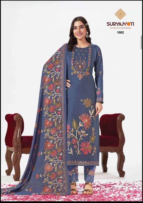 Suryajyoti Kanak Vol 1 Pure Jam Satin Dress Material Collection