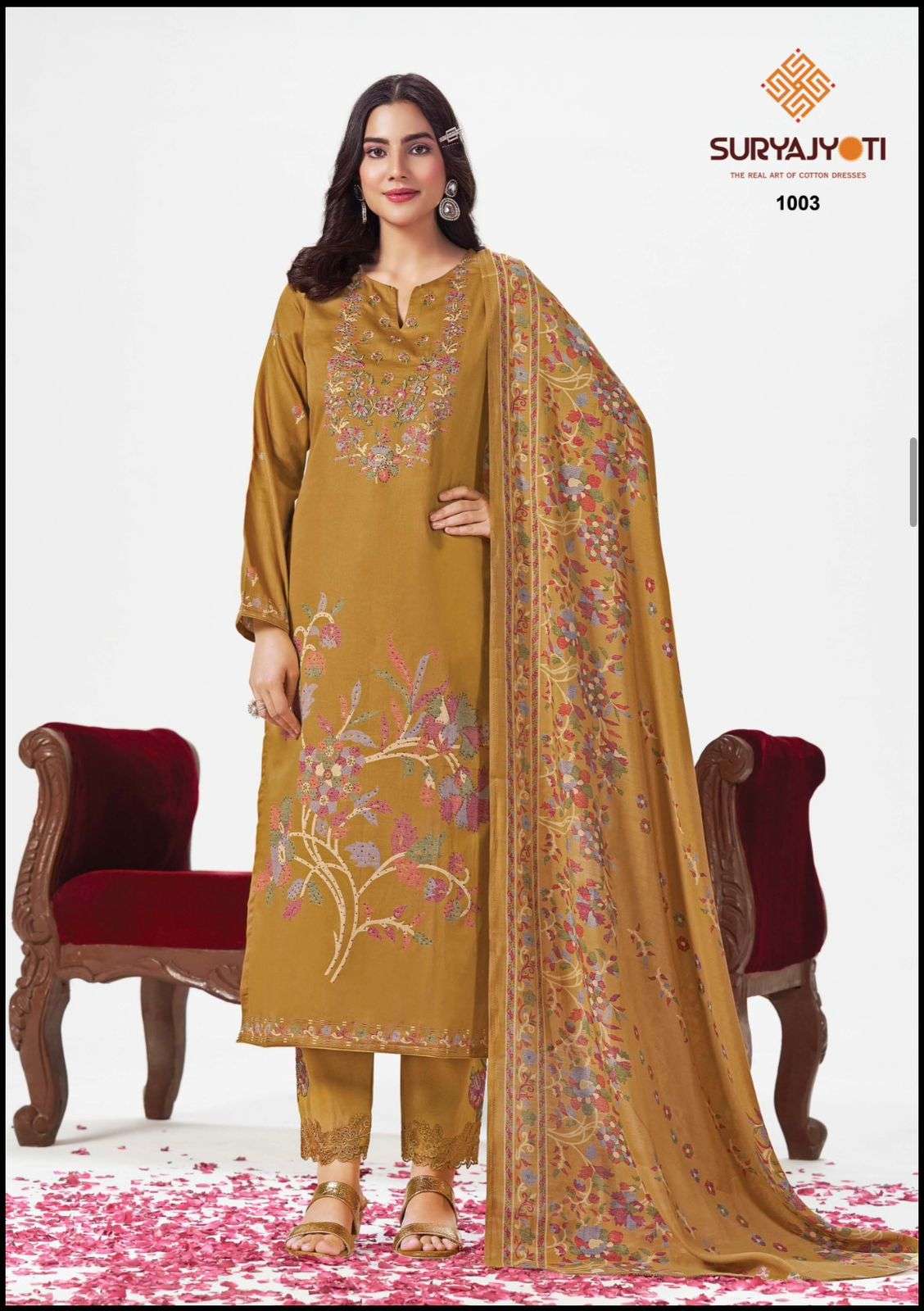 Suryajyoti Kanak Vol 1 Pure Jam Satin Dress Material Collection