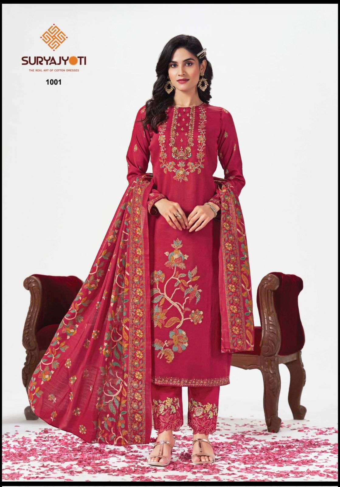 Suryajyoti Kanak Vol 1 Pure Jam Satin Dress Material Collection