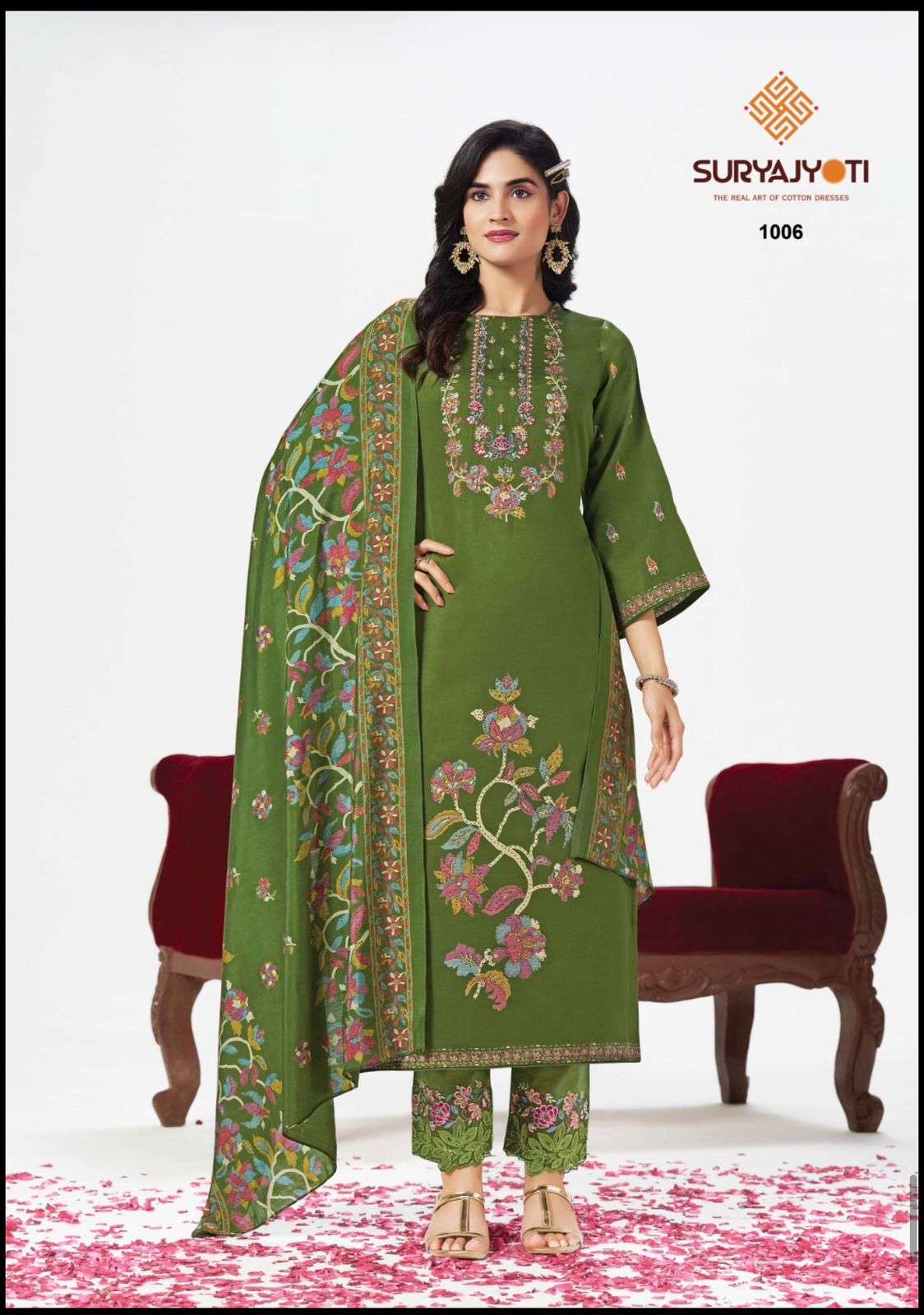 Suryajyoti Kanak Vol 1 Pure Jam Satin Dress Material Collection