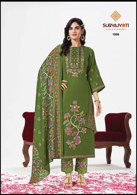 Suryajyoti Kanak Vol 1 Pure Jam Satin Dress Material Collection