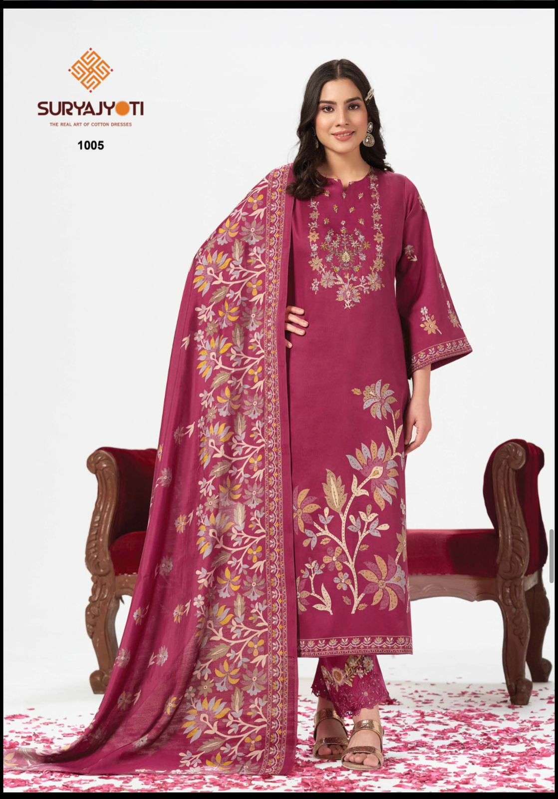 Suryajyoti Kanak Vol 1 Pure Jam Satin Dress Material Collection