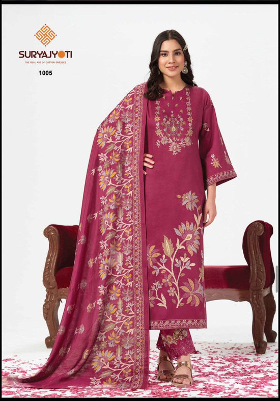Suryajyoti Kanak Vol 1 Pure Jam Satin Dress Material Collection