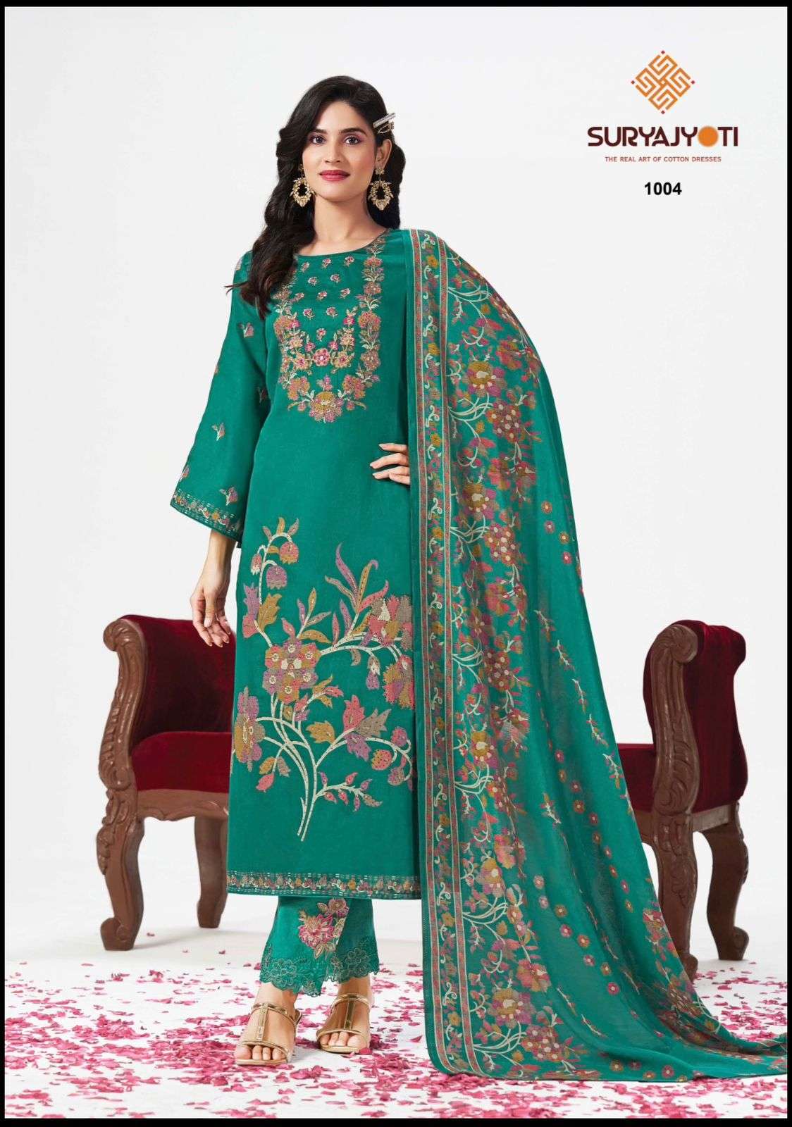 Suryajyoti Kanak Vol 1 Pure Jam Satin Dress Material Collection