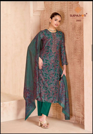 Suryajyoti Kasak Vol 2 Burberry Dress Material