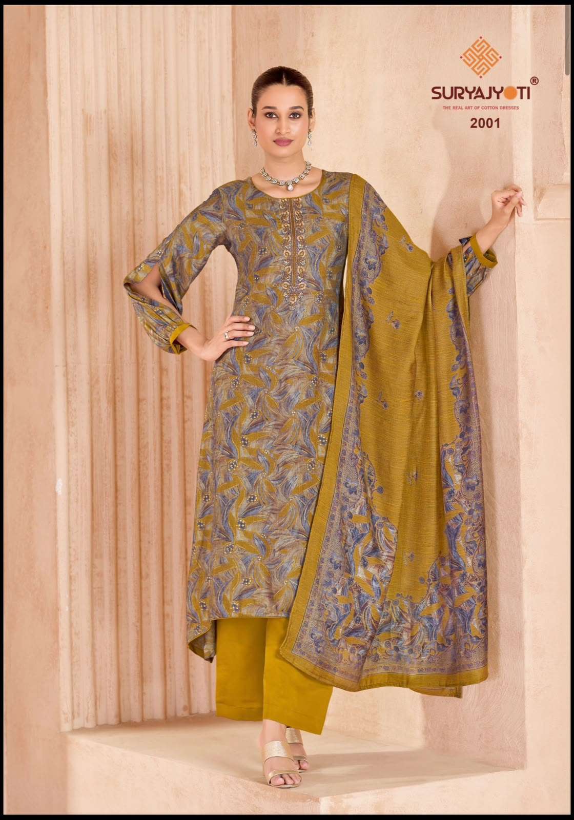 Suryajyoti Kasak Vol 2 Burberry Dress Material