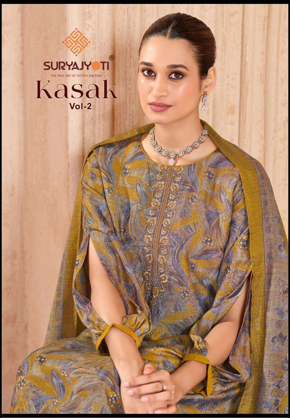 Suryajyoti Kasak Vol 2 Burberry Dress Material