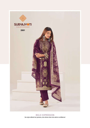 Suryajyoti Kashmiri Cotton Pure Cotton Dress Material