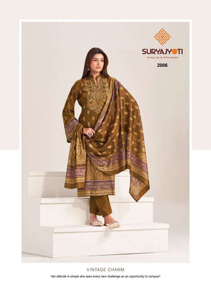 Suryajyoti Kashmiri Cotton Pure Cotton Dress Material