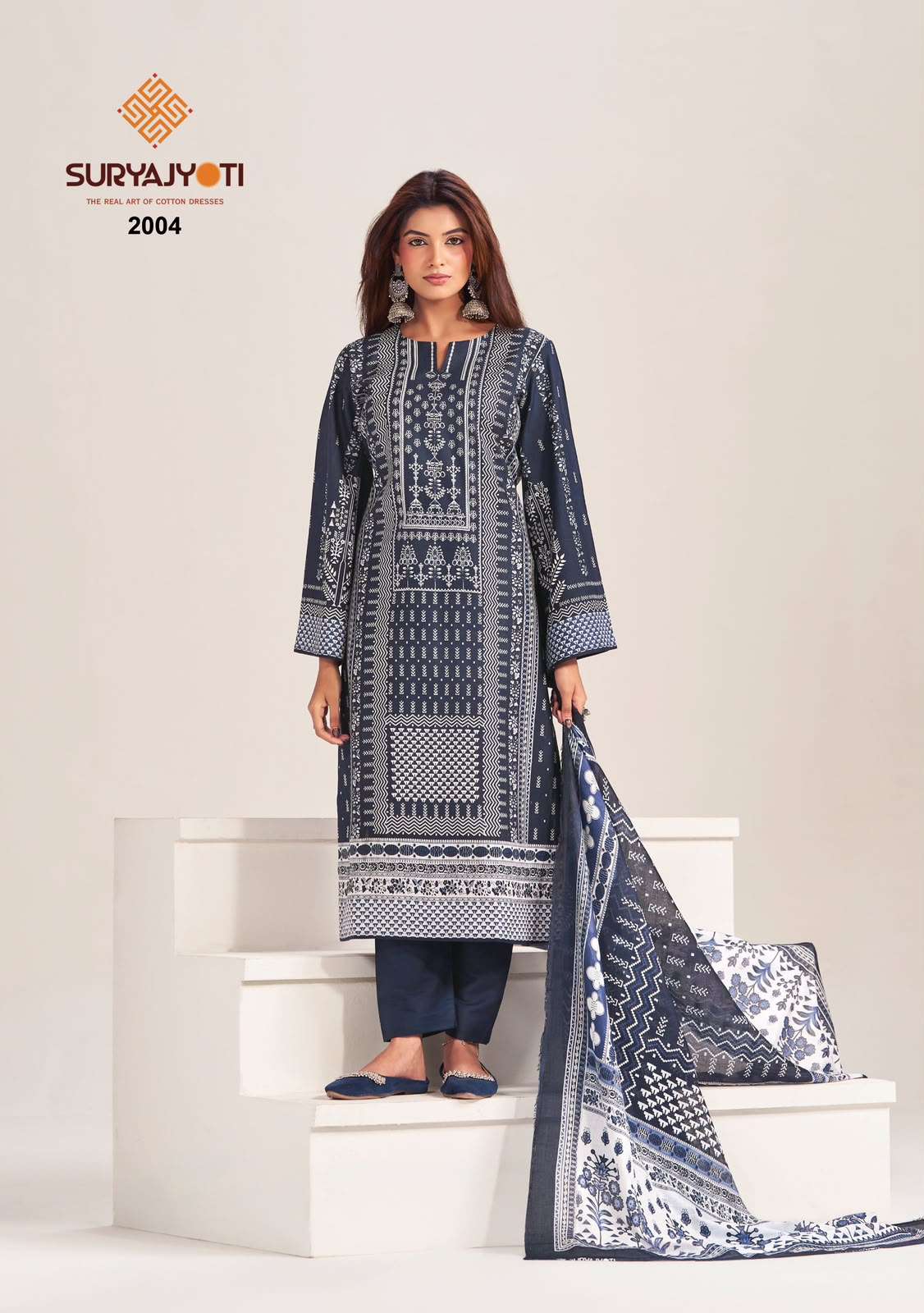Suryajyoti Kashmiri Cotton Pure Cotton Dress Material