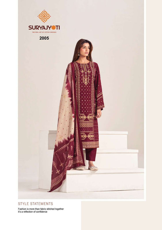 Suryajyoti Kashmiri Cotton Pure Cotton Dress Material